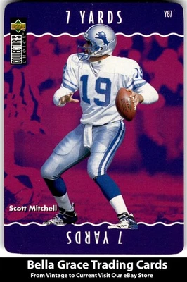 1996 Collector's Choice Update Scott Mitchell #Y42 Lions You Make The Play NFL - Image 1 of 2