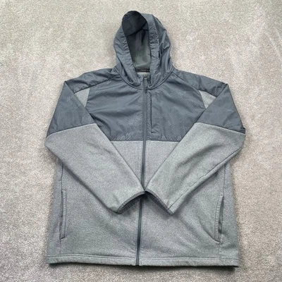 Chaqueta con capucha Under Armour ColdGear gris cremallera completa para hombre XL Foto 1 de 4
