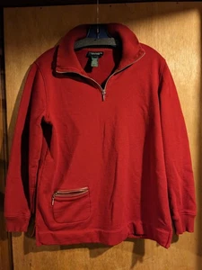 VINTAGE LAUREN JEANS CO PULL OVER SWEATER ZIP-UP TURTLE NECK RN54050 100% COTTON - Picture 1 of 16