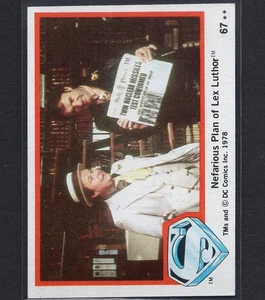 GENE HACKMAN 1978 Topps Superman Movie Trading Card #67 PSA - Picture 1 of 2