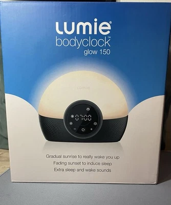 Lumie Bodyclock  Glow 150 Wake-Up Light Alarm Clock - 10 Sounds, Sunrise, Sunset - Image 1 of 4