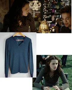 ASO Alt Bella Swan Energie Waffelstreifen Henley Twilightcore Y2K Langarm Lücke - Bild 1 von 9