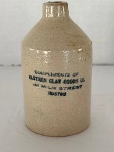 Brocca in gres miniatura "Little Brown Jug" Eastern Clay Goods Co, Boston Ma. - Foto 1 di 6