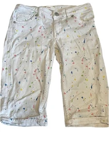 Paint Splatter Levi’s Skimmer Shorts Size 12 Reg Girls EUC - Picture 1 of 8