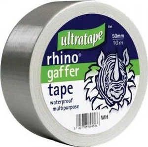 2 x Silber Gaffer Gaffa Ente Klebeband 50 mm 50 m Allwetter strapazierfähig DIY - Bild 1 von 1