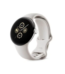 Google Pixel Watch 2 Bluetooth polerowany srebrny bransoletka sportowa porcelana WiFi - Zdjęcie 1 z 4