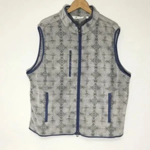 Peter Millar Crown Men's Size XL Gray Micro Shearling Fleece Vest $198 NWT - Picture 1 of 1