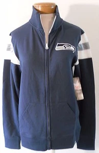 NWT 47 Brand Seattle Seahawks Womens Crossover Track Jacket XL Navy MSRP$85 - Picture 1 of 3
