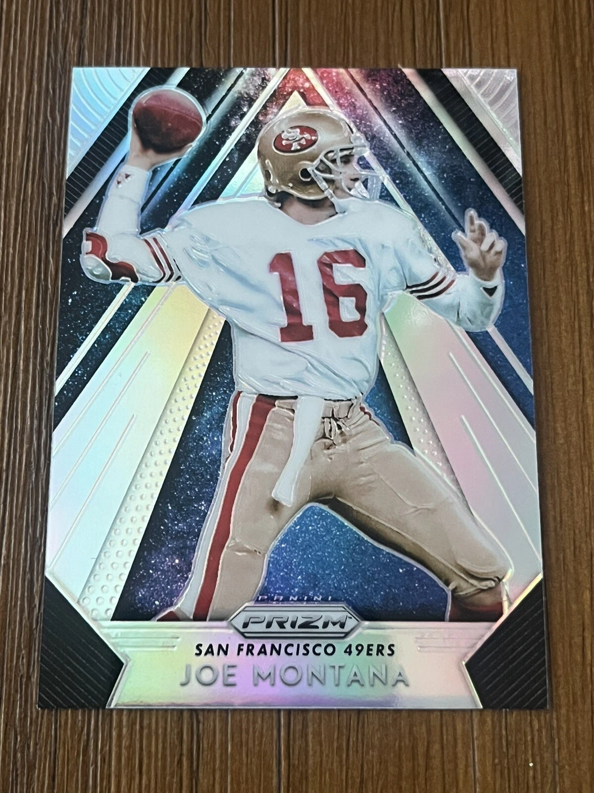 2018 Panini Prizm APEX Silver Joe Montana San Francisco 49ers Case Hit A-24