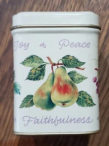VINTAGE CURRENT Candle in a Tin "Fruit of the Spirit" - Picture 1 of 9