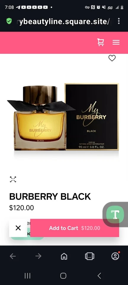 My Burberry Black for Women 3.0 oz-90 ml  EDP Spray.  - Изображение 1 из 1