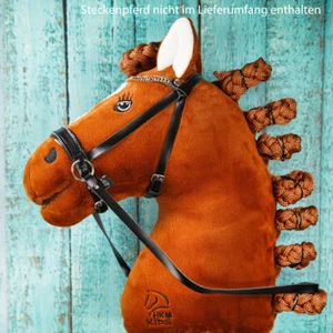 HKM Trensenzaum Zaumzeug für Hobby Horse Bunt Glitzer + 2 Stirnriemen - Bild 1 von 6