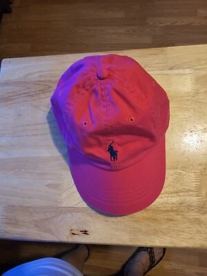 Polo Ralph Lauren Clásico Algodón Chino Gorra Deportiva en Rosa con Logo Polo Azul Marino Foto 1 de 4