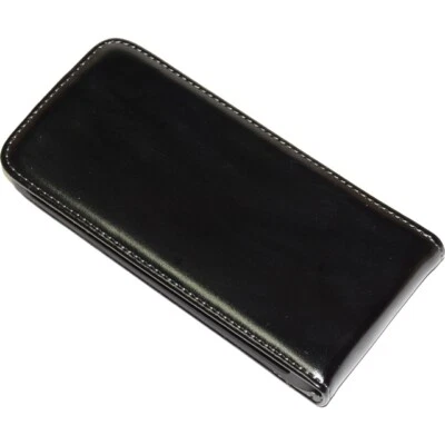 Book Case Custodia Flip Cover Prestige Portfolio Verticale Htc One Mini Nera - Immagine 1 di 3