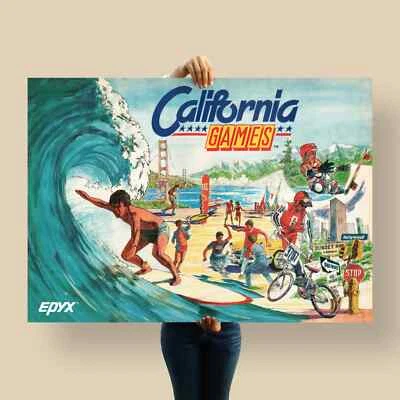California Games – Epyx Vintage Sports Poster (1987) - Bild 1 von 4