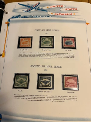 U.S. Air Mail Stamps 1918 to 2006 – Mint, F-VF - Image 1 of 4