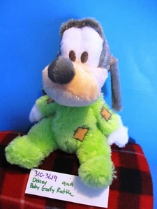 Disney Baby Goofy in Green Pajamas Rattle Plush(310-3619) - Picture 1 of 5