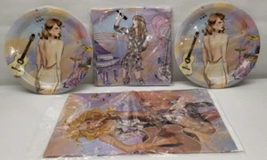 Taylor Swift Birthday Party Supplies: 20 7" Plates, 20 Napkins and a Tablecloth - Picture 1 of 4