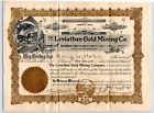 ORIG. 1907 LEVIATHAN GOLD MINING CO. PHOENIX AZ. CERTIFICAT DE STOCK