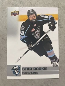 Matthew Savoie | Star Rookie | 2019-20 Upper Deck CHL Hockey | 2022 NHL Draft - Picture 1 of 2