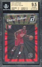 2016-17 Panini Donruss Holo Red Laser #171 Pascal Siakam #/99 Raptors BGS 9.5