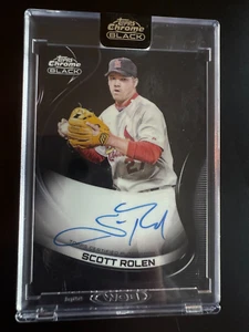2022 Topps Chrome Black Scott Rolen On Card Autograph #CBA-SR *ENCASED* - Bild 1 von 2