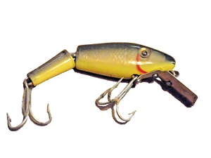 L&S MIRROLURE 3" Jointed Sinker Crankbait Lure Silver w/Black Back W/Plastic Box - Picture 1 of 7