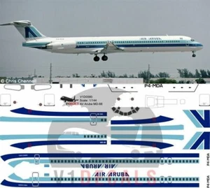 V1 Decals McDonnell Douglas MD-80 Air Aruba for 1/144 Minicraft Model Kit - Picture 1 of 8