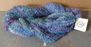 Hilo para niños Mohair Boucle 4 oz 250 yardas variado púrpura azul lirio estanque granja Koening - Imagen 1 de 5