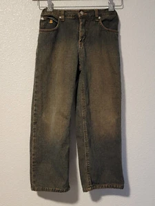 Brookfield Jeans Boys Size 10 Straight Wide Leg Denim Color Rust - Picture 1 of 10