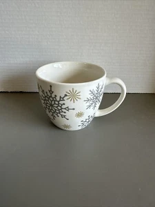 2009 Starbucks Schneeflocke Weihnachten Kaffeebecher Teetasse 16 flüssige Unzen - Bild 1 von 7