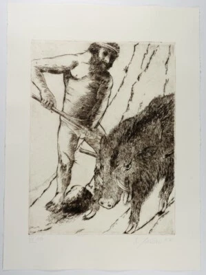 Ernst Marow: Radierung »Odyssee« handsigniert-e.a. Ex.- von 2007 - Bild 1 von 2