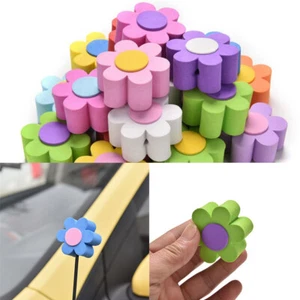 Decorative Car creative random Lovely Eva Flower Topper Balls Antenna 1 Pcs - Picture 1 of 12