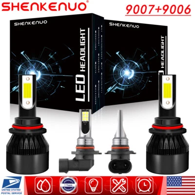 Kit de lâmpadas de neblina feixe alto-baixo farol de LED branco para Mazda B2500 2000 2001 - Imagem 1 de 4