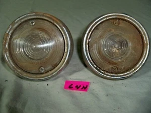 2 VINTAGE 1961 DODGE BACK UP LIGHTS CHROME AND LENS 2094606 20940607 DODCM HL - Picture 1 of 9