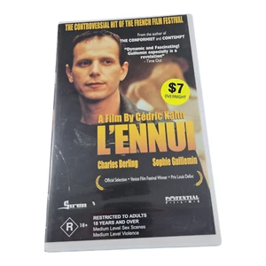 LEnnui (VHS, 2000, versión rara subtítulos de película francesa en VHS PELÍCULA CONTROVERTIDA - Imagen 1 de 5
