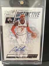 2016-17 Carmelo Anthony Panini Prestige Distinctive Ink Signatures /75 Auto