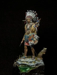 Sioux Warrior siglo XIX 75 mm Juguete Pintado Soldado Preventa | Museo - Imagen 1 de 10
