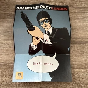 Grand Theft Auto London Map - GTA Insert - PlayStation 1 Collectors Edition PS1 - Picture 1 of 2