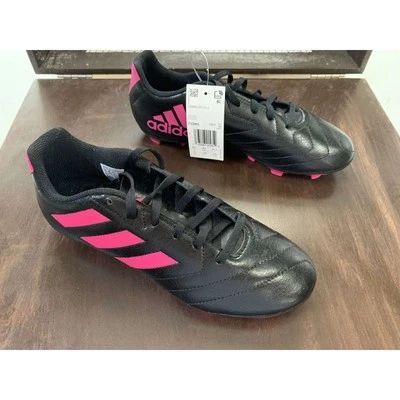 NUEVO Botines de fútbol Adidas Goletto VII FGJ - negros/rosa - talla 5 Foto 1 de 4