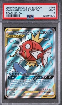 Magikarp & Wailord GX (Alternate Full Art) 161/181 Sm-Team Up Holo - Image 1 of 3