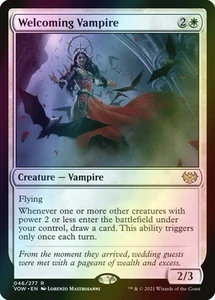 MTG Welcoming Vampire Foil ** Innistrad: Crimson Vow ** English - Picture 1 of 2