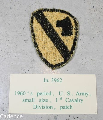 US WW2 1st Cavalry Division Theater Made Patch. Small Size Unusual! B300 - Image 1 of 3