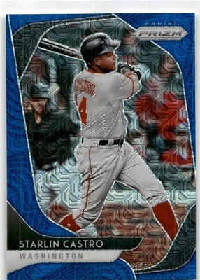 Panini Prizm Starlin Castro #144 Blue Mojo Prizm #/175 SN 2020 Foto 1 de 2