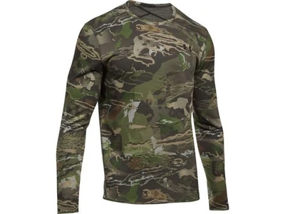 Mens Under Armour Mid Season Reversible Wool Blend Forest Camo Long Sleeve XL - Image 1 of 4