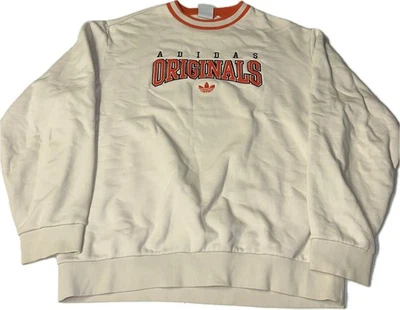 Sudadera Adidas Originales Para Hombre Script Alúmina Cuello Redondo Naranja Universitario Talla L Foto 1 de 4