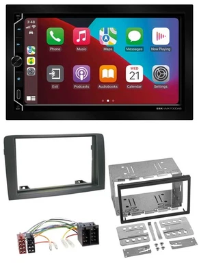 ESX 2DIN DAB USB MP3 Bluetooth Autoradio für Fiat Idea (ab 05) - grau - Bild 1 von 4