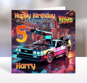 Tarjeta de cumpleaños personalizada BACK TO THE FUTURE - Tarjeta de cumpleaños Regreso al futuro - Imagen 1 de 2