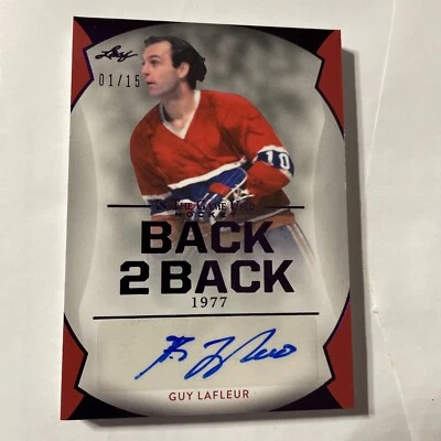 2022-23 ITG Leaf Guy Lafleur Scotty Bowman Canadiens Auto #1/15 In The Game Foto 1 de 4