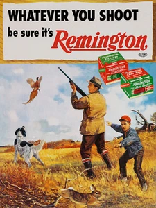 REMINGTON ADVERTISING POSTER - Picture 1 of 2